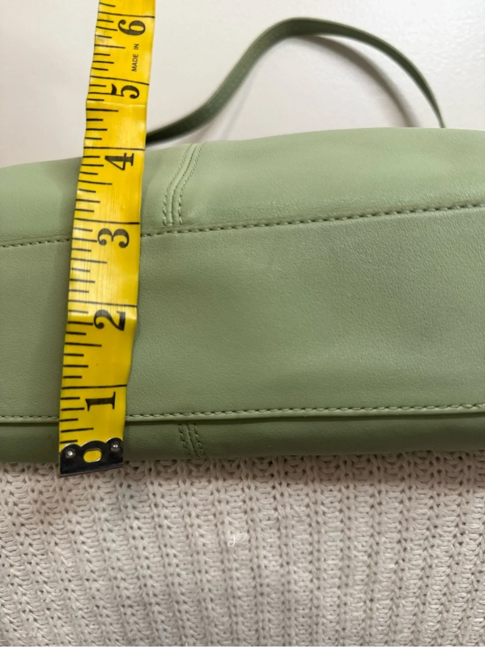 Coach Y2K Sage Green Leather Shoulder Bag F13764